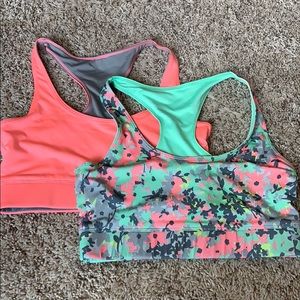 set of two reversible sports bras